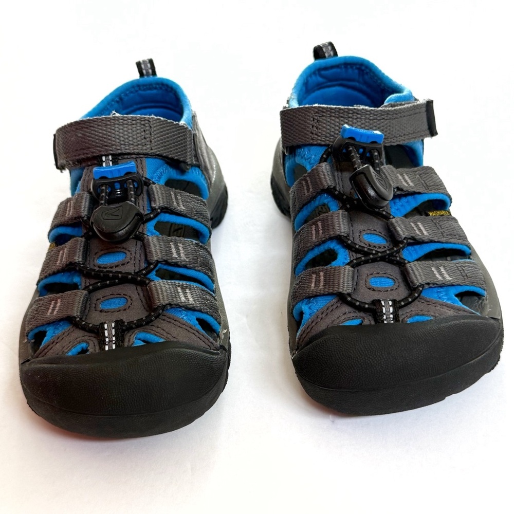 KEEN MAGNET BLUE GRAY BLACK NEWPORT H2 CINCH LACE WATER SHOES - Picture 4 of 10